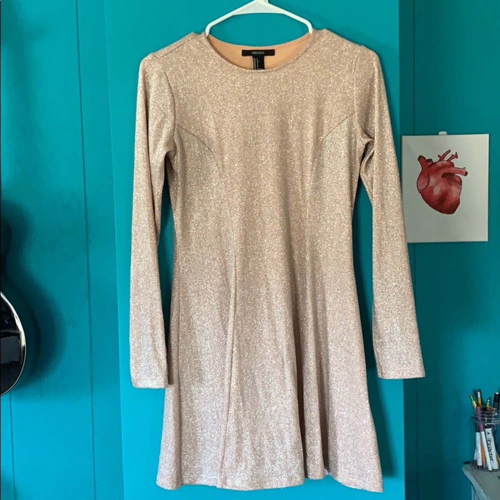 Forever 21 Sparkly Longsleeve Dress